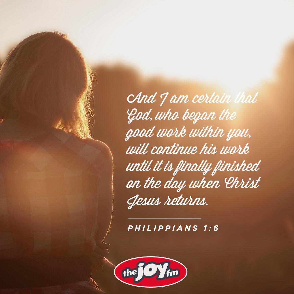 Philippians 1:6 - Verse of the Day
