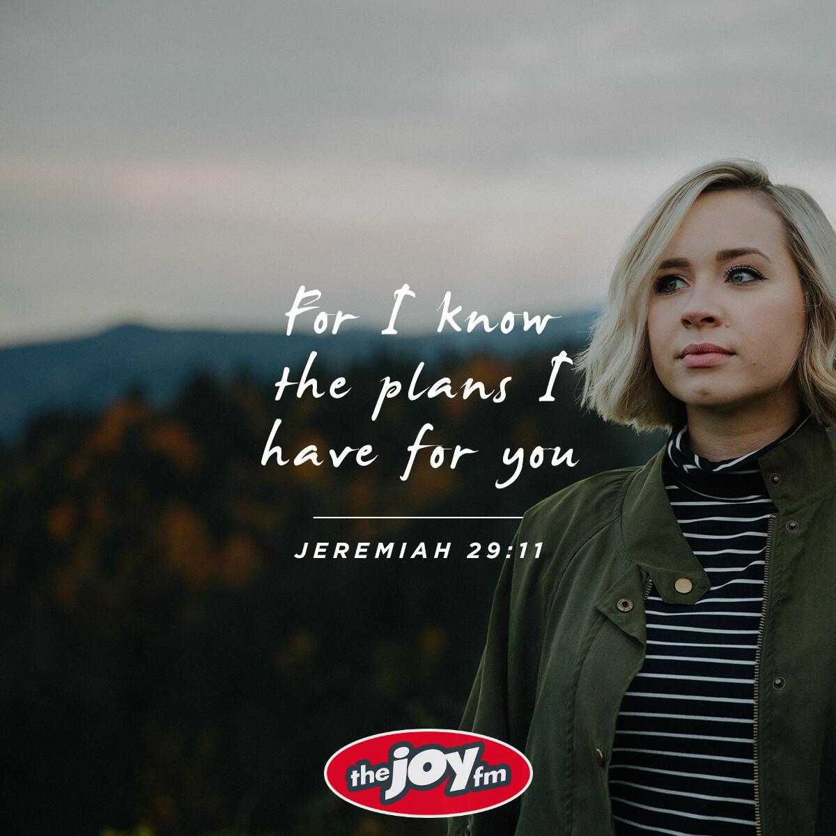 Jeremiah 29:11 - Verse of the Day
