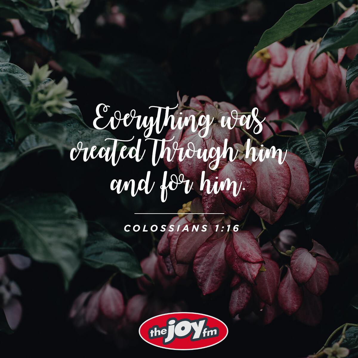 Colossians 1:16 - Verse of the Day