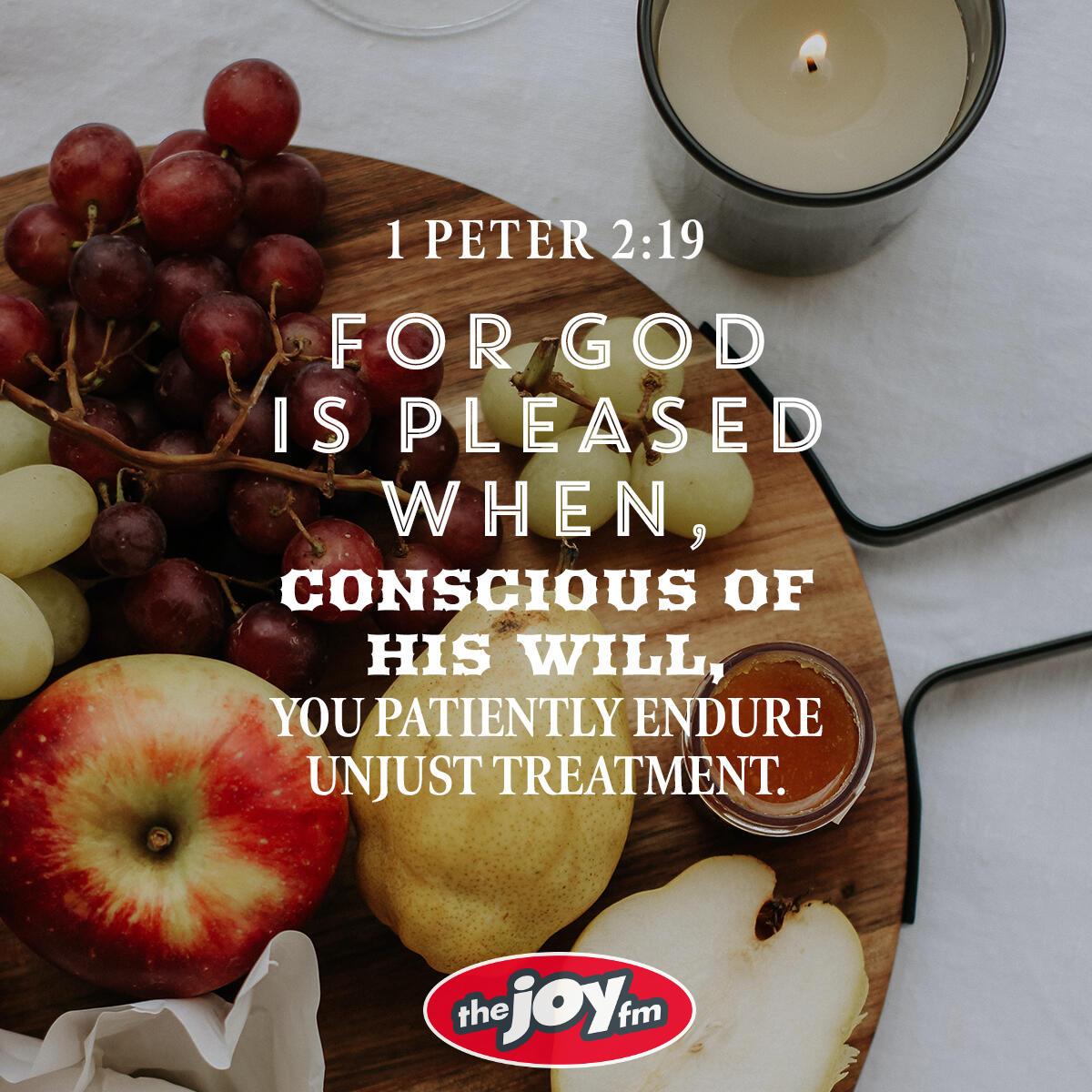 1 Peter 2:19 - Verse of the Day